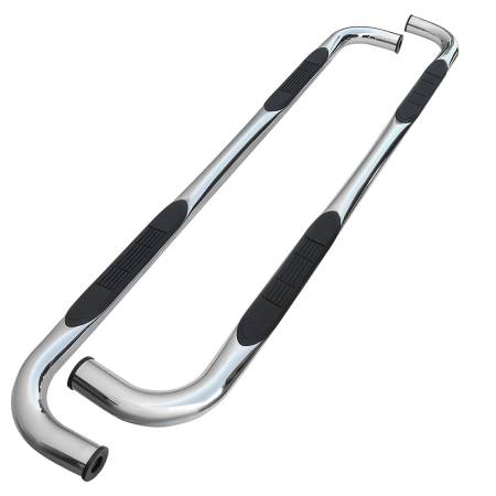 Spec'D Tuning Products - Spec-D 2019-2021 Chevrolet Silverado/GMC Sierra Crew Cab 3" Chrome Stainless Steel Side Step Nerf Bars