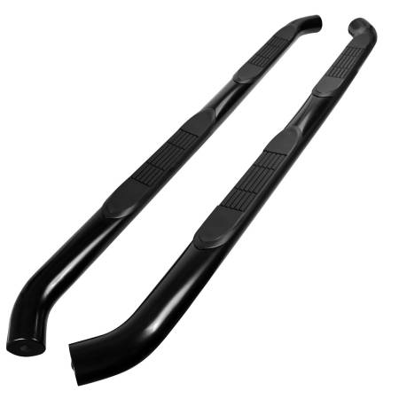 Spec'D Tuning Products - Spec-D 2018-2021 Jeep Wrangler 4DR 3" Black Stainless Steel Side Step Nerf Bars