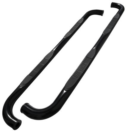 Spec'D Tuning Products - Spec-D 2004-2008 Ford F-150 Super Cab 3" Black Stainless Side Step Nerf Bars