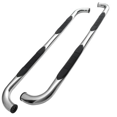 Spec'D Tuning Products - Spec-D 2004-2008 Ford F-150 SuperCrew Cab 3" Chrome Stainless Steel Side Step Nerf Bars