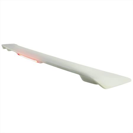 Spec'D Tuning Products - Spec-D 2003-2008 Toyota Corolla Grey Primer ABS OE Style Rear Trunk Spoiler Wing w/ LED Brake Light
