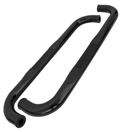 Spec'D Tuning Products - Spec-D 1997-2004 Ford F-150F/250 Regular Cab 3" Black Stainless Steel Side Step Nerf Bars