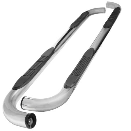 Spec'D Tuning Products - Spec-D 2020-2021 Toyota Highlander 3" Chrome Stainless Steel Side Step Nerf Bars