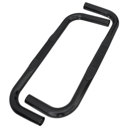 Spec'D Tuning Products - Spec-D 1980-1996 Ford F-150/F-250/F-350/Bronco Regular Cab 3" Black Stainless Steel Side Step Nerf Bars