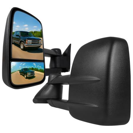 Spec'D Tuning Products - Spec-D 1988-2002 Chevrolet C/K C3500/Tahoe GMC Yukon/Suburban Manual Adjustable & Extendable Towing Mirrors