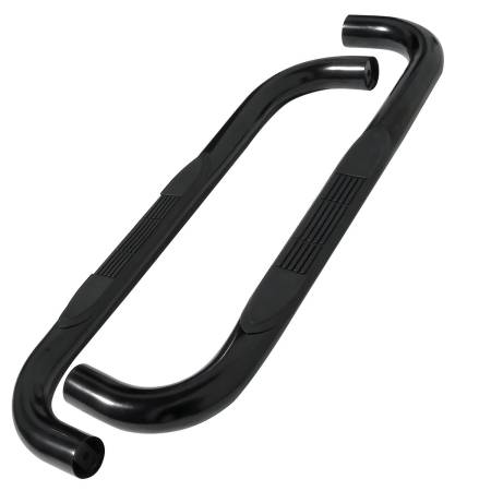 Spec'D Tuning Products - Spec-D 1999-2018 Chevrolet GMC Silverado/Sierra 1500/2500/3500 Regular Cab 3" Black Stainless Steel Side Step Nerf Bars