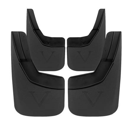 Spec'D Tuning Products - Spec-D 2014-2018 Chevrolet Silverado 1500/2500HD/3500HD ABS Front & Rear Mud Flap Splash Guards (Models without Fender Flares & Single Rear Wheel)