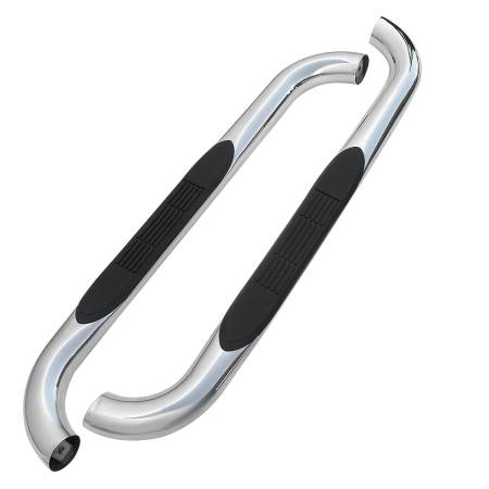 Spec'D Tuning Products - Spec-D 1999-2016 Ford F-250/F-350/F-450/F-550 Regular Cab 3" Chrome Stainless Steel Side Step Nerf Bars