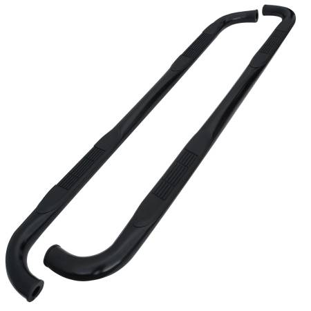Spec'D Tuning Products - Spec-D 2009-2014 Ford F-150 SuperCrew Cab 3" Black Stainless Steel Side Step Nerf Bars