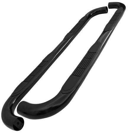 Spec'D Tuning Products - Spec-D 2019-2021 Dodge RAM 1500 Quad Cab 3" Black Stainless Steel Side Step Nerf Bars