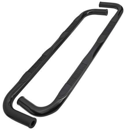 Spec'D Tuning Products - Spec-D 1994-2002 Dodge RAM Quad Cab 3" Black Stainless Steel Side Step Nerf Bars