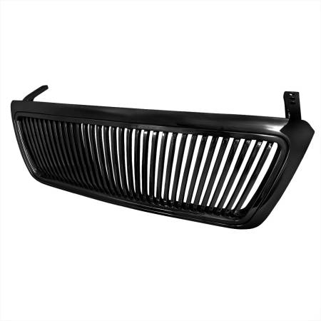 Spec'D Tuning Products - Spec-D 2004-2008 Ford F-150/ 2006-2008 Lincoln Mark LT Black ABS Vertical Grille