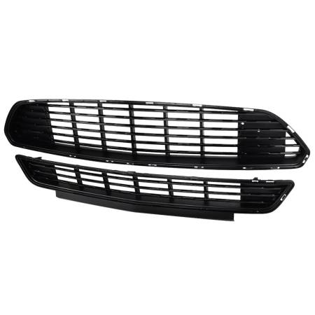 Spec'D Tuning Products - Spec-D 2015-2017 Ford Mustang Black ABS California Edition Style Upper & Lower Grille - 2PC