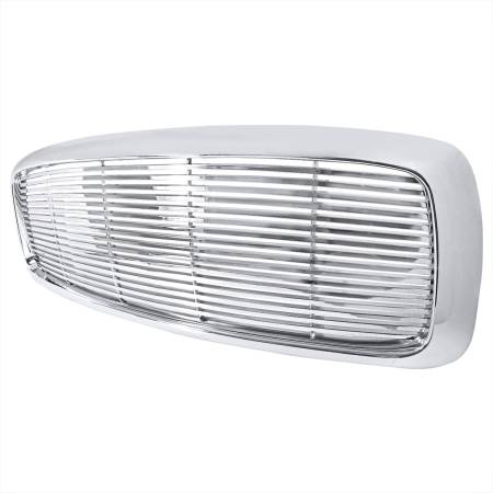 Spec'D Tuning Products - Spec-D 2002-2005 Dodge RAM Chrome ABS Billet Style Grille
