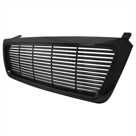 Spec'D Tuning Products - Spec-D 2004-2008 Ford F-150 Black ABS Billet Style Grille