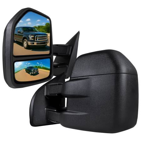 Spec'D Tuning Products - Spec-D 2015-2019 Ford F-150 Manual Adjustable & Extendable Towing Mirrors