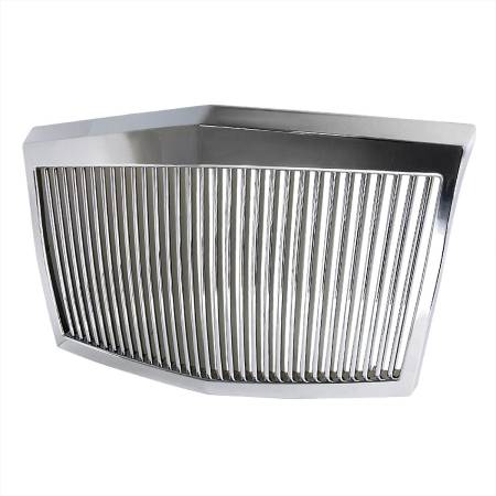 Spec'D Tuning Products - Spec-D 2005-2010 Chrysler 300/300C/Touring/Limited/SRT8 Chrome ABS Phantom Style Vertical Hood Grille