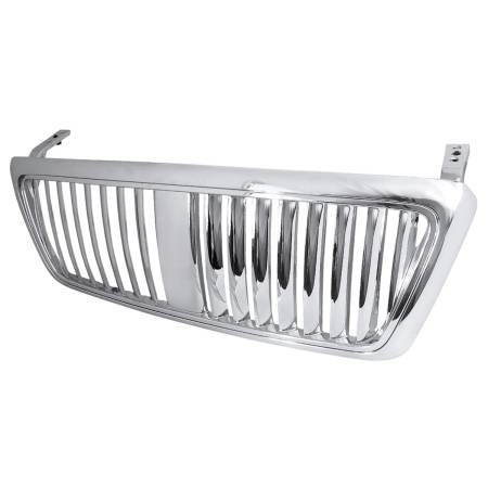 Spec'D Tuning Products - Spec-D 2004-2008 Ford F-150/ 2006-2008 Lincoln Mark LT Chrome ABS Vertical Front Grille