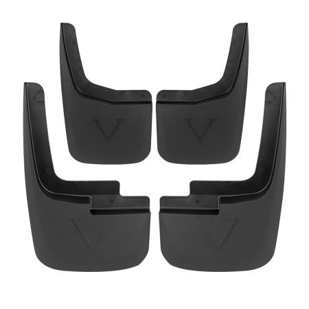 Spec'D Tuning Products - Spec-D 2015-2018 Ford F-150 Black ABS Front & Rear Mud Flap Splash Guards (Models with OEM Wheel Lip Moldings)