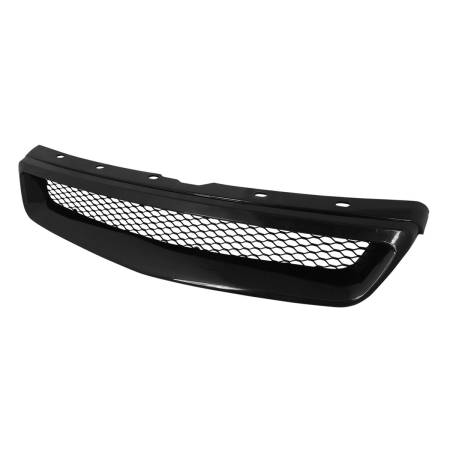 Spec'D Tuning Products - Spec-D 1999-2000 Honda Civic Black ABS Mesh Grille
