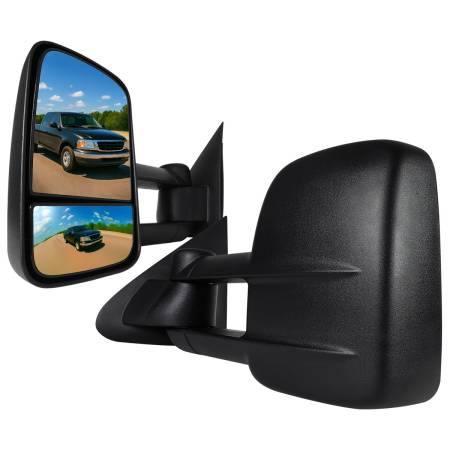 Spec'D Tuning Products - Spec-D 1997-2004 Ford F-150 Regular/Super Cab Manual Adjustable & Extendable Towing Mirrors