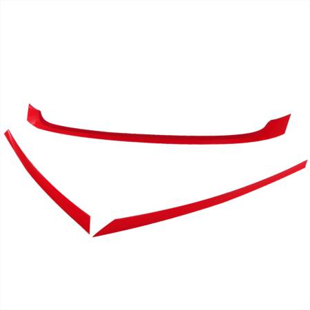 Spec'D Tuning Products - Spec-D 2016-2018 Honda Civic FK8 Red ABS Grille Trim Covers
