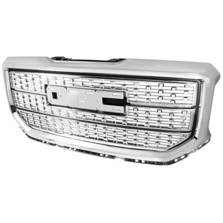 Spec'D Tuning Products - Spec-D 2016-2018 GMC Sierra 1500 Chrome ABS Denali Style Grille