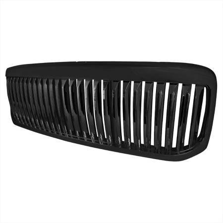 Spec'D Tuning Products - Spec-D 1999-2004 F-250/F-350/Excursion Black ABS Vertical Grille