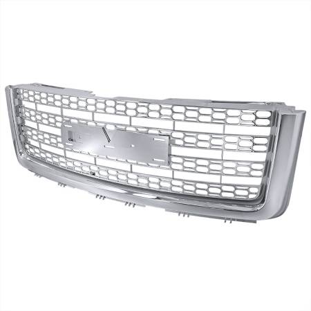 Spec'D Tuning Products - Spec-D 2007-2013 GMC Sierra 1500 Chrome ABS Mesh Grille