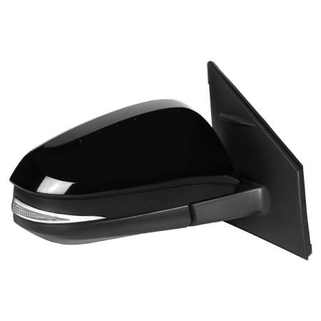 Spec'D Tuning Products - Spec-D 2013-2015 Toyota RAV4 Glossy Black 10-Pin Power Adjustable, Auto-Fold, Heated, & BSM Side Mirror w/ LED Turn Signal Light - Passenger Side Only