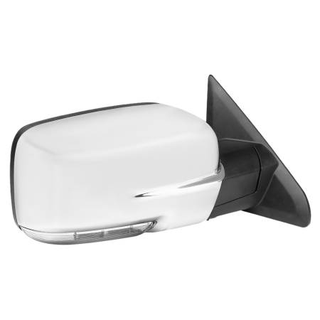 Spec'D Tuning Products - Spec-D 2013-2019 Dodge RAM Chrome Power Adjustable, Heated Side Mirror w/ LED Turn Signal & Puddle Light - Passenger Side Only