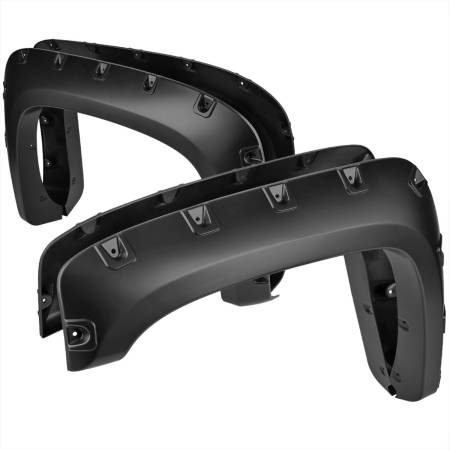 Spec'D Tuning Products - Spec-D 2007-2013 Chevrolet Silverado 1500/2500HD/3500HD Fleetside Smooth Rivet Style Fender Flares