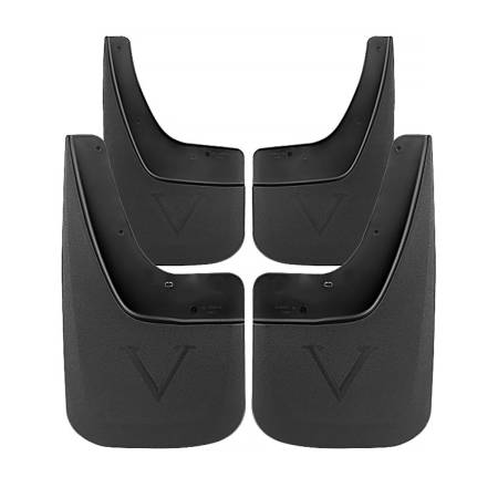 Spec'D Tuning Products - Spec-D 2014-2018 GMC Sierra 1500/2500HD/3500HD ABS Front & Rear Mud Flap Splash Guards (Single Rear Wheel Models Only)