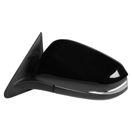 Spec'D Tuning Products - Spec-D 2014-2016 Toyota Highlander Glossy Black 5-Pin Power Adjustable Side Mirror w/ LED Turn Signal Light - Driver Side Only
