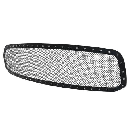 Spec'D Tuning Products - Spec-D 2013-2018 RAM 1500 1500 Rivet Style Black Stainless Steel Mesh Grille Insert