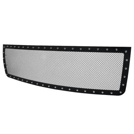 Spec'D Tuning Products - Spec-D 2007-2013 GMC Sierra 1500 NBS Rivet Style Black Stainless Steel Mesh Grille Insert