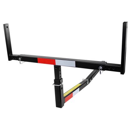 Spec'D Tuning Products - Spec-D Universal Black Steel Adjustable Truck Bed 2" Hitch Extender