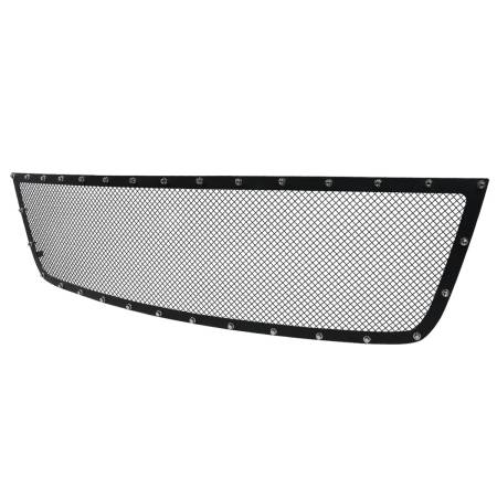 Spec'D Tuning Products - Spec-D 2005-2007 Chevrolet Silverado Rivet Style Black Stainless Steel Mesh Grille Insert