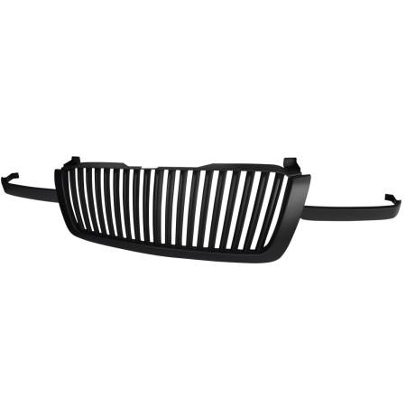 Spec'D Tuning Products - Spec-D 2003-2006 Chevrolet Silverado/Avalanche Mate Black ABS Conversion Vertical Grille