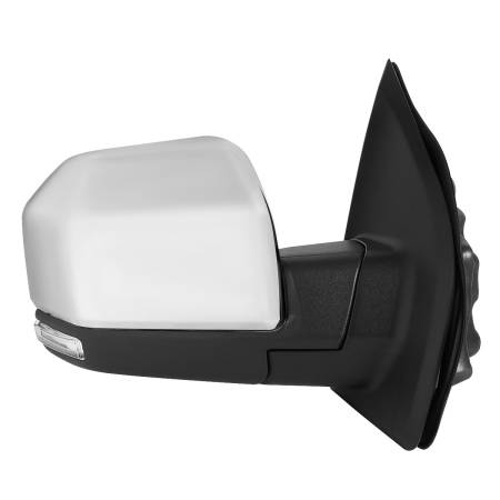 Spec'D Tuning Products - Spec-D 2015-2018 Ford F-150 Chrome Power Adjustable & Heated Side Mirror w/ LED Turn Signal Light - Passenger Side Only