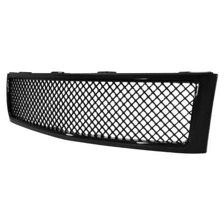 Spec'D Tuning Products - Spec-D 2007-2013 Chevrolet Silverado 1500 Glossy Black ABS Honeycomb Mesh Grille