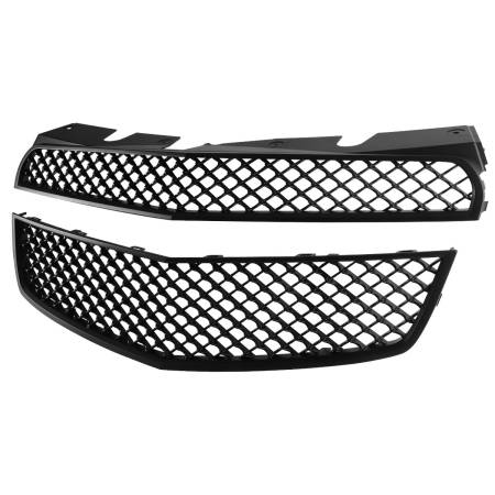 Spec'D Tuning Products - Spec-D 2010-2015 Chevrolet Equinox Black ABS 2PC Mesh Grille