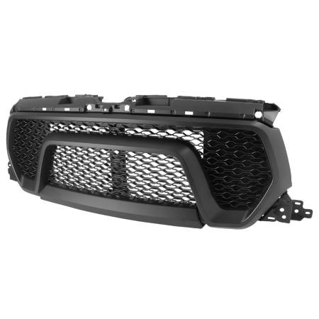 Spec'D Tuning Products - Spec-D 2019-2021 Dodge RAM 1500 Matte Black ABS Rebel Style Honeycomb Mesh Grille