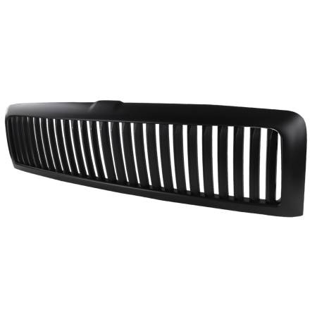 Spec'D Tuning Products - Spec-D 1994-2002 Dodge RAM Matte Black ABS Vertical Grille