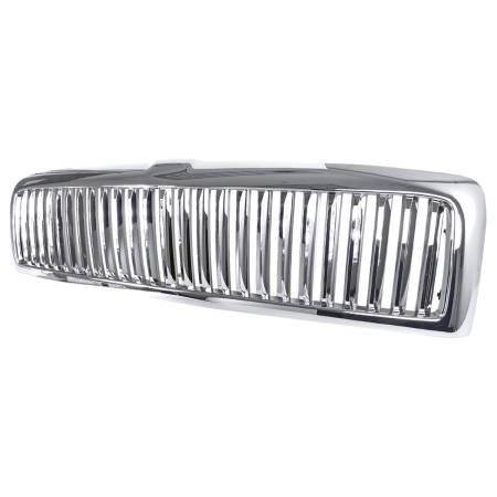 Spec'D Tuning Products - Spec-D 1994-2002 Dodge RAM Chrome ABS Vertical Grille