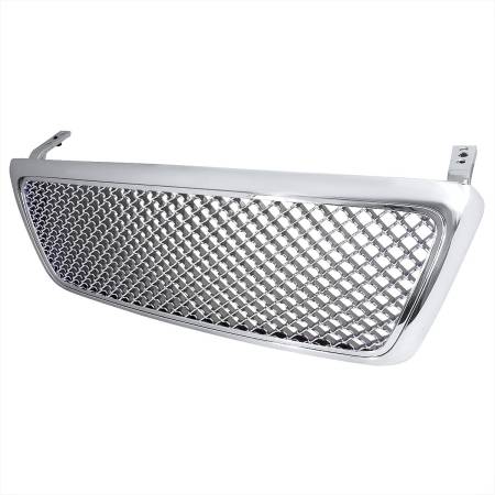 Spec'D Tuning Products - Spec-D 2004-2008 Ford F-150/ 2006-2008 Lincoln Mark LT Chrome ABS Mesh Grille