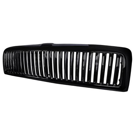 Spec'D Tuning Products - Spec-D 1994-2002 Dodge RAM Glossy Black ABS Vertical Grille