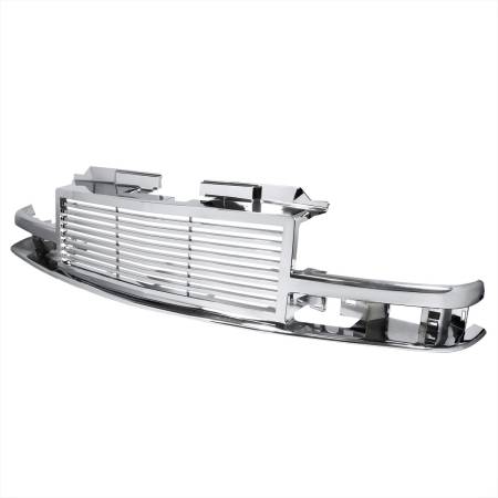 Spec'D Tuning Products - Spec-D 1998-2004 Chevrolet S10/Blazer Chrome ABS Grille