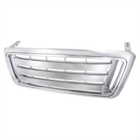 Spec'D Tuning Products - Spec-D 2004-2008 Ford F-150/ 2006-2008 Lincoln Mark LT Chrome ABS Billet Style Grille