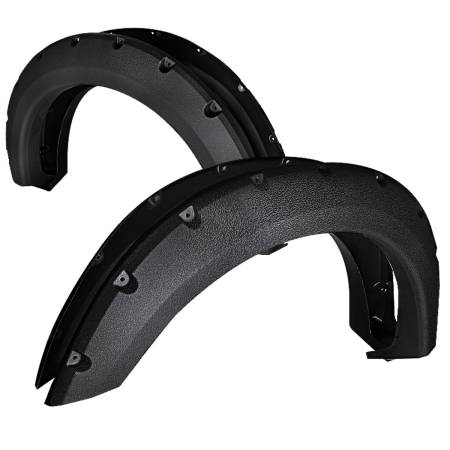 Spec'D Tuning Products - Spec-D 2004-2008 Ford F-150/ 2007-2008 Lincoln Mark LT Styleside Textured Rivet Style Fender Flares